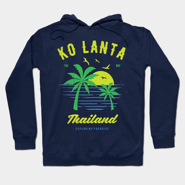 Ko Lanta Thailand Souvenir & Thai Gift Idea Hoodie by shirtonaut